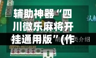 辅助神器“四川微乐麻将开挂通用版”(作弊)辅助透视教程-第3张图片