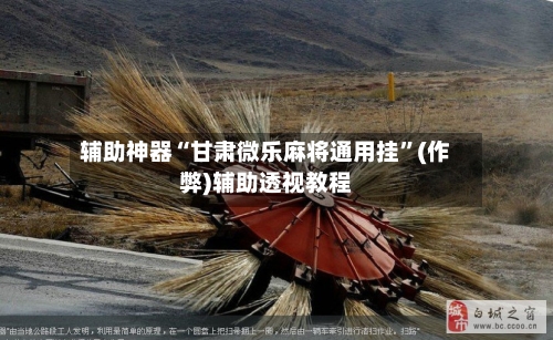 辅助神器“甘肃微乐麻将通用挂”(作弊)辅助透视教程