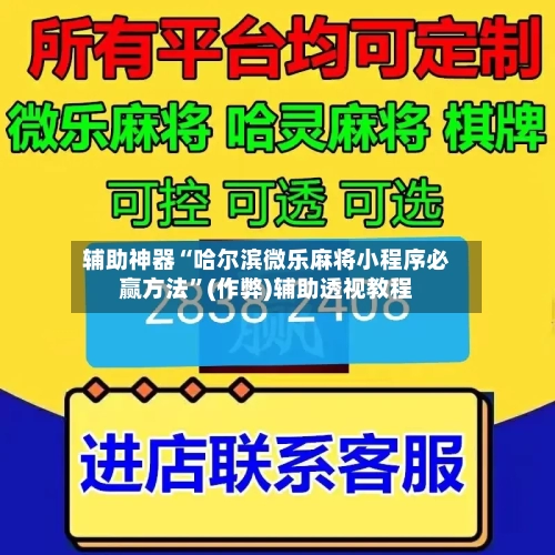 辅助神器“哈尔滨微乐麻将小程序必赢方法”(作弊)辅助透视教程