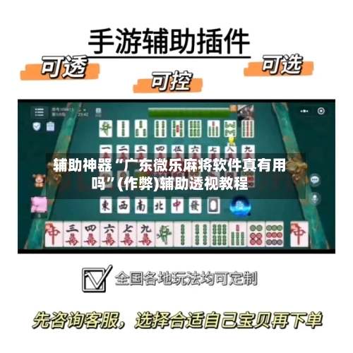辅助神器“广东微乐麻将软件真有用吗”(作弊)辅助透视教程-第2张图片