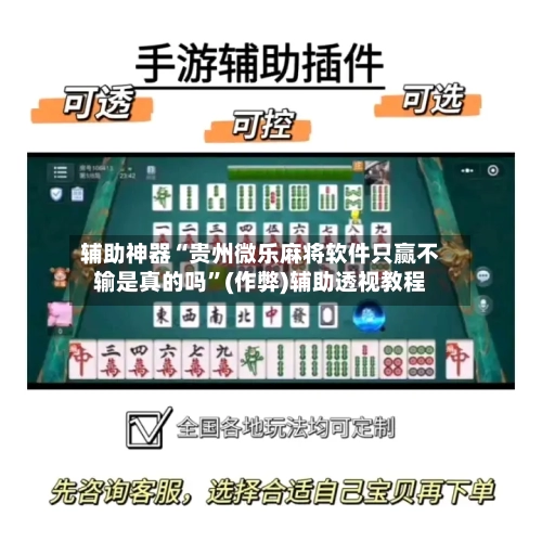 辅助神器“贵州微乐麻将软件只赢不输是真的吗”(作弊)辅助透视教程-第2张图片