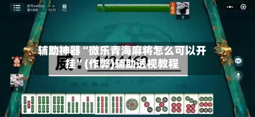 辅助神器“微乐青海麻将怎么可以开挂”(作弊)辅助透视教程