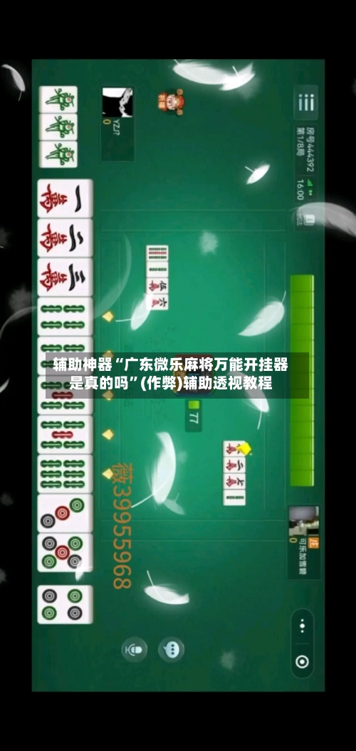 辅助神器“广东微乐麻将万能开挂器是真的吗	”(作弊)辅助透视教程-第2张图片