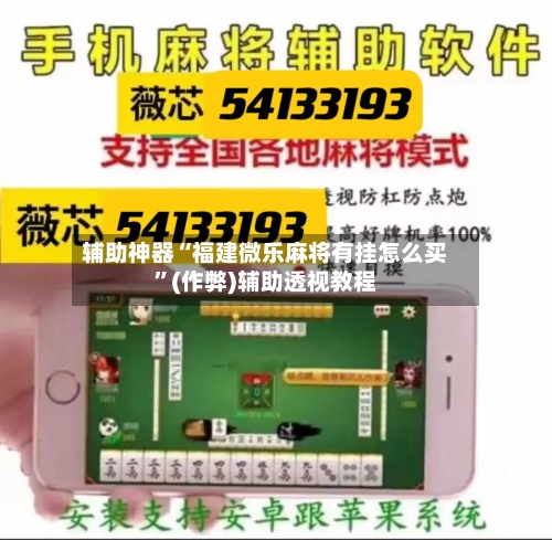 辅助神器“福建微乐麻将有挂怎么买”(作弊)辅助透视教程
