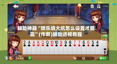 辅助神器“微乐填大坑怎么设置才能赢	”(作弊)辅助透视教程-第3张图片