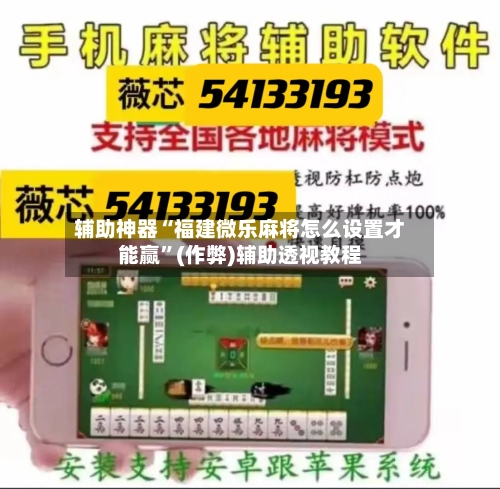 辅助神器“福建微乐麻将怎么设置才能赢”(作弊)辅助透视教程-第3张图片
