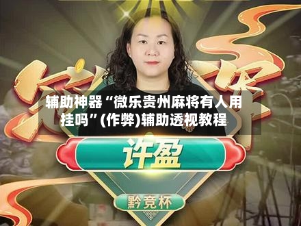 辅助神器“微乐贵州麻将有人用挂吗”(作弊)辅助透视教程-第2张图片