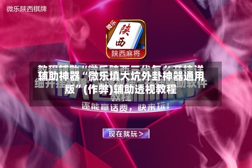 辅助神器“微乐填大坑外卦神器通用版”(作弊)辅助透视教程-第2张图片