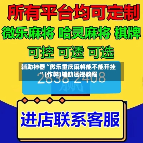 辅助神器“微乐重庆麻将能不能开挂”(作弊)辅助透视教程