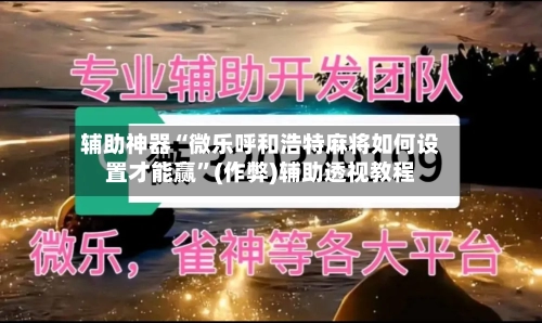 辅助神器“微乐呼和浩特麻将如何设置才能赢”(作弊)辅助透视教程-第3张图片