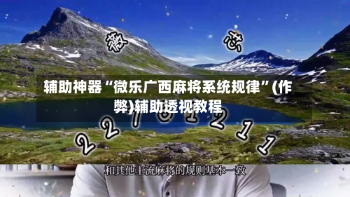 辅助神器“微乐广西麻将系统规律”(作弊)辅助透视教程-第2张图片