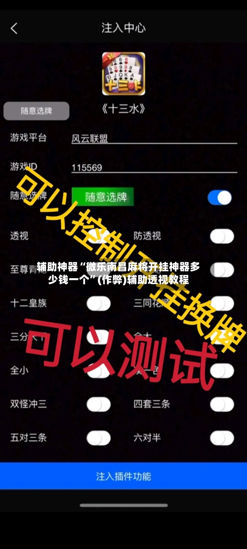 辅助神器“微乐南昌麻将开挂神器多少钱一个”(作弊)辅助透视教程-第2张图片