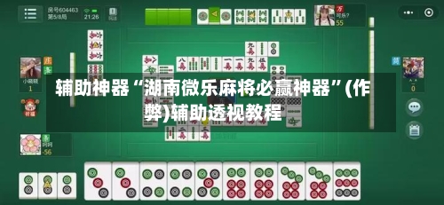 辅助神器“湖南微乐麻将必赢神器”(作弊)辅助透视教程-第2张图片