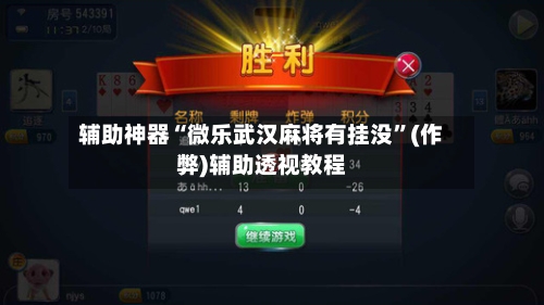 辅助神器“微乐武汉麻将有挂没”(作弊)辅助透视教程-第2张图片