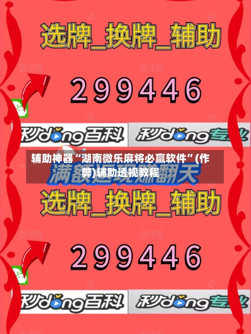 辅助神器“湖南微乐麻将必赢软件”(作弊)辅助透视教程-第2张图片