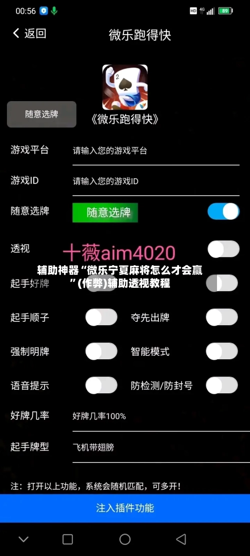 辅助神器“微乐宁夏麻将怎么才会赢”(作弊)辅助透视教程-第2张图片