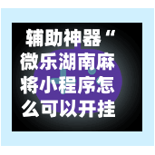 辅助神器“微乐湖南麻将小程序怎么可以开挂”(作弊)辅助透视教程-第2张图片