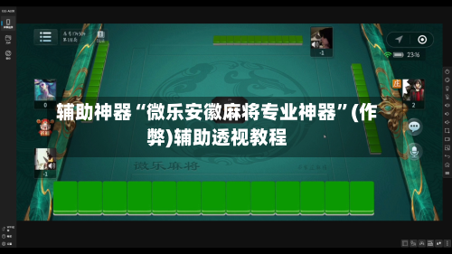辅助神器“微乐安徽麻将专业神器”(作弊)辅助透视教程-第2张图片