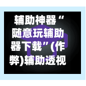 辅助神器“随意玩辅助器下载”(作弊)辅助透视教程