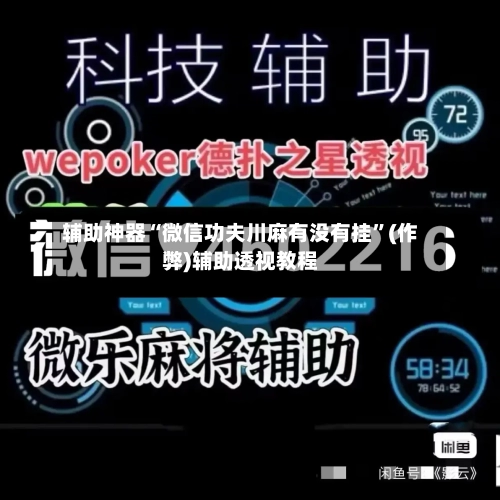 辅助神器“微信功夫川麻有没有挂”(作弊)辅助透视教程-第2张图片