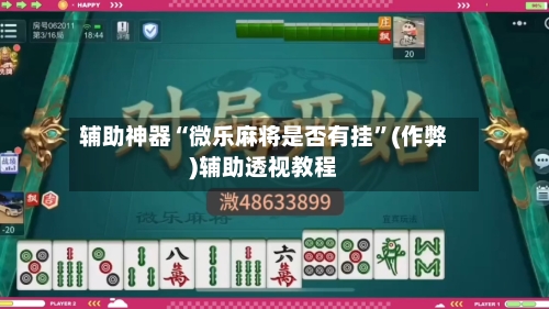 辅助神器“微乐麻将是否有挂”(作弊)辅助透视教程-第2张图片