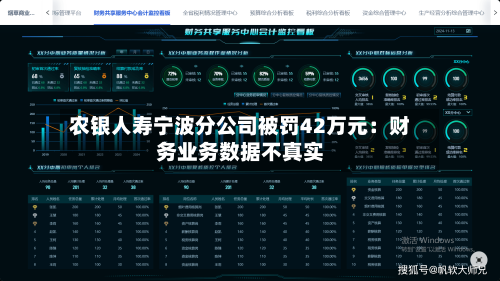 农银人寿宁波分公司被罚42万元：财务业务数据不真实-第2张图片