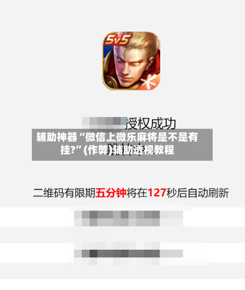 辅助神器“微信上微乐麻将是不是有挂?”(作弊)辅助透视教程