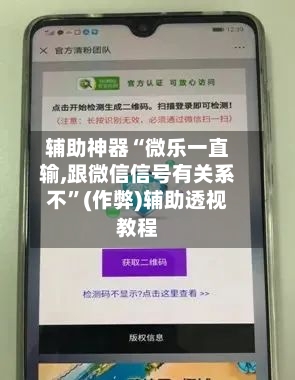 辅助神器“微乐一直输,跟微信信号有关系不”(作弊)辅助透视教程-第2张图片