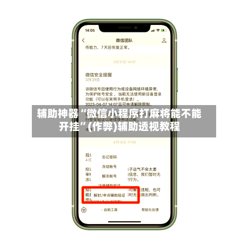 辅助神器“微信小程序打麻将能不能开挂”(作弊)辅助透视教程-第2张图片