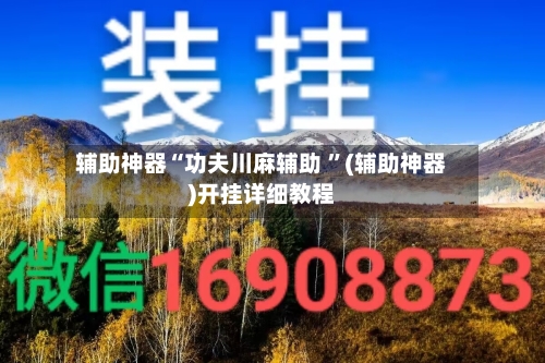 辅助神器“功夫川麻辅助 ”(辅助神器)开挂详细教程