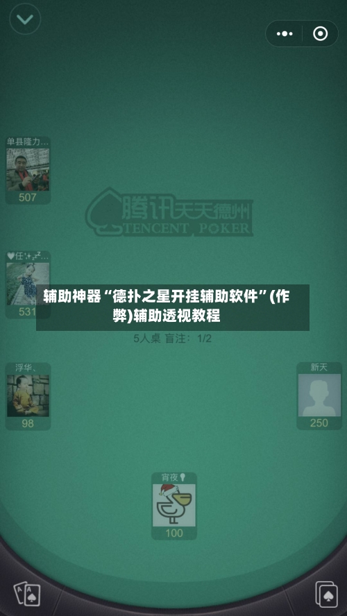 辅助神器“德扑之星开挂辅助软件”(作弊)辅助透视教程