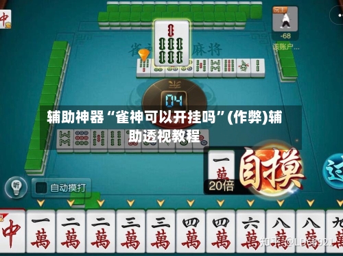 辅助神器“雀神可以开挂吗”(作弊)辅助透视教程