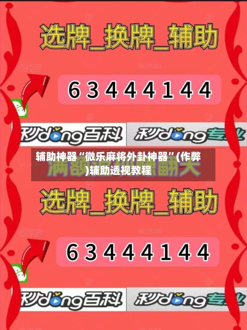 辅助神器“微乐麻将外卦神器”(作弊)辅助透视教程
