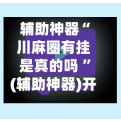 辅助神器“川麻圈有挂是真的吗 ”(辅助神器)开挂详细教程-第3张图片