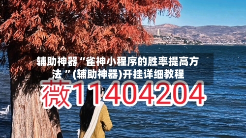 辅助神器“雀神小程序的胜率提高方法 ”(辅助神器)开挂详细教程