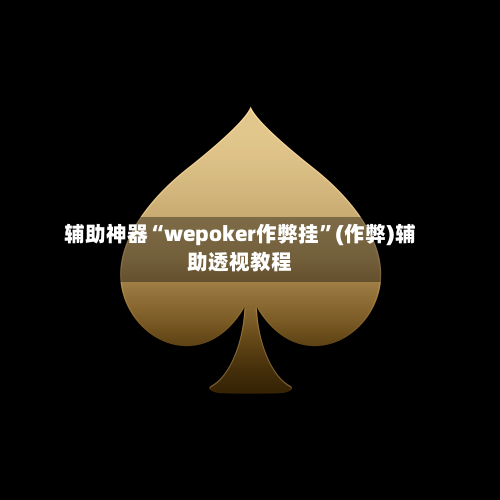 辅助神器“wepoker作弊挂”(作弊)辅助透视教程-第3张图片