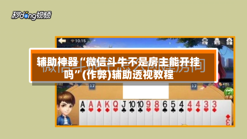 辅助神器“微信斗牛不是房主能开挂吗”(作弊)辅助透视教程-第3张图片