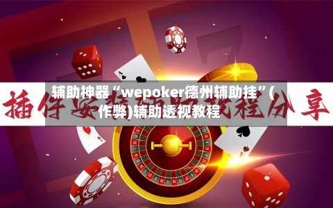 辅助神器“wepoker德州辅助挂”(作弊)辅助透视教程-第3张图片