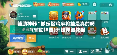 辅助神器“微乐捉鸡麻将挂是真的吗 	”(辅助神器)开挂详细教程-第3张图片