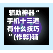 辅助神器“手机十三道有什么技巧”(作弊)辅助透视教程-第3张图片