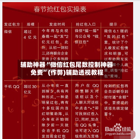 辅助神器“微信红包尾数控制神器免费”(作弊)辅助透视教程-第2张图片
