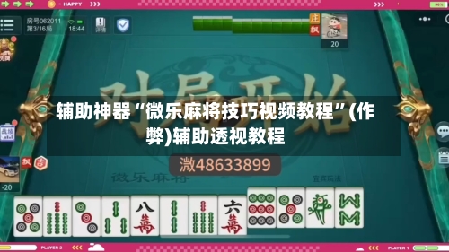 辅助神器“微乐麻将技巧视频教程”(作弊)辅助透视教程-第2张图片