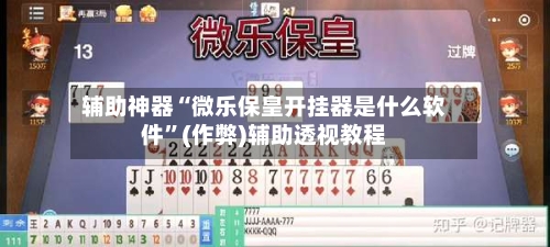 辅助神器“微乐保皇开挂器是什么软件”(作弊)辅助透视教程