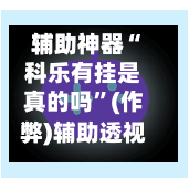 辅助神器“科乐有挂是真的吗”(作弊)辅助透视教程-第2张图片