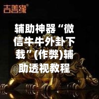 辅助神器“微信牛牛外卦下载”(作弊)辅助透视教程