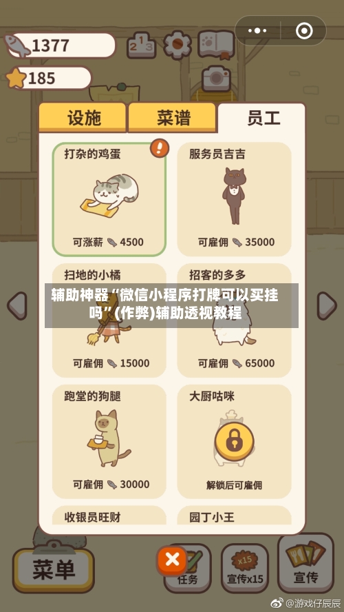 辅助神器“微信小程序打牌可以买挂吗”(作弊)辅助透视教程-第2张图片