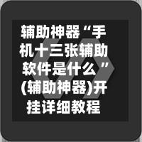 辅助神器“手机十三张辅助软件是什么 ”(辅助神器)开挂详细教程