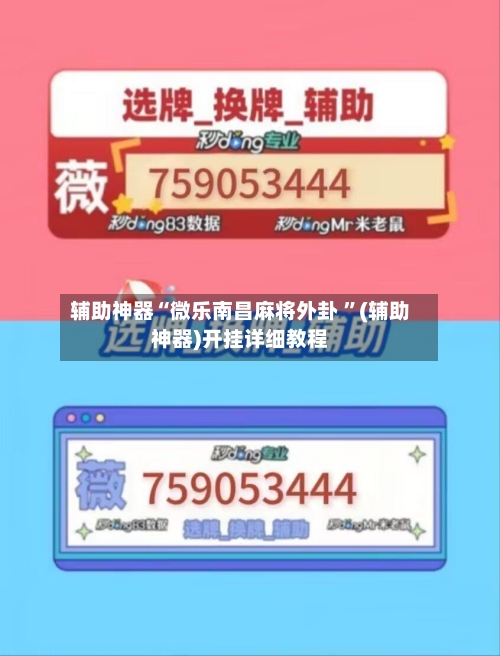 辅助神器“微乐南昌麻将外卦 ”(辅助神器)开挂详细教程-第2张图片