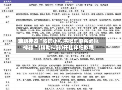 辅助神器“微信小程序微乐麻将必赢神器 ”(辅助神器)开挂详细教程